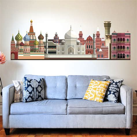 Aladdin City Wall Sticker (PVC Vinyl, 40 cm x 115 cm, Self-adhesive ...