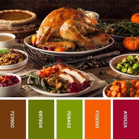 30 Thanksgiving Color Palettes for Rustic Designs | Paletas, Paleta de ...