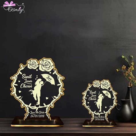 OSMLY Roses Couple Acrylic LED Lamp - Buy Online Acrylic LED Lamp