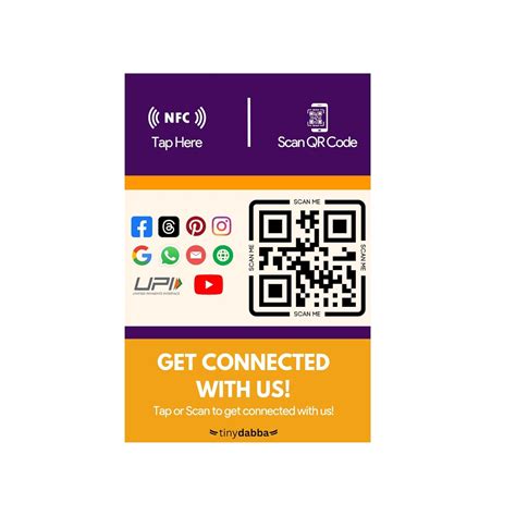 tinydabba | NFC Review Cards & Standee | QR Enabled