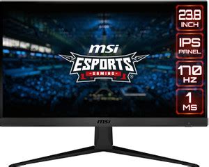 MSI 60.45 cm (24 inch) Full HD IPS Panel Gaming Monitor (G2412 - 170Hz ...
