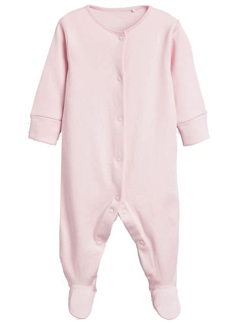 N3XT PINK Baby Girls Pure Cotton Sleepsuit - Size 6/9M to 12/18M