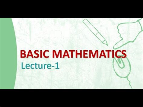 Image result for Basic Math Lecture