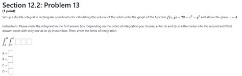 Image result for Calculating a Double Integral Over a Rectangle