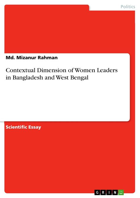 Contextual Dimension of Women Leaders in Bangladesh and West Bengal ...