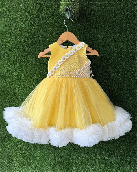 Black Shade Handwork Knee-length Bow Frock – Stanwells Kids