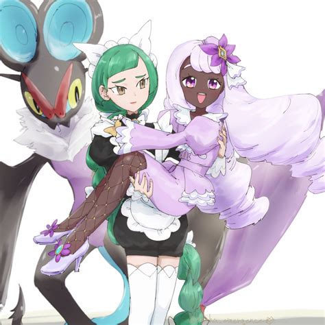 jacinthe, lebanne, and noivern (pokemon and 1 more) drawn by kitsune ...