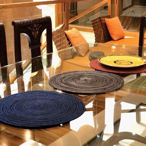 Buy SAPROSE Braided Round Placement from Saprose at just INR 360.0