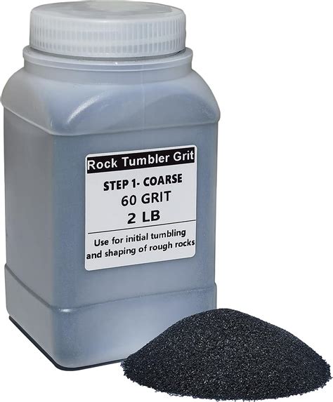Amazon.com: 2 lbs Rock Tumbler Grit for Step 1 Tumbling Stones, Tumbler ...