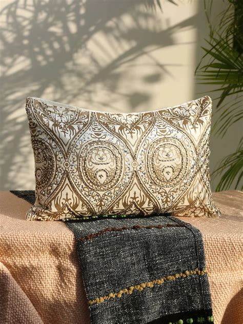Cushion Cover - Print And Beads – Revive Home