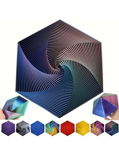 1 pieza Juguete antiestrés en forma de hexágono miniatura, juguete ...