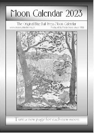 Buy Moon Calendar 2023: The Original Blue Ball Press Moon Calendar Book ...