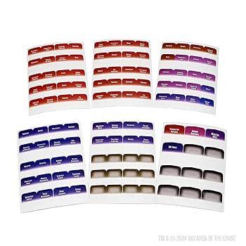 Decorative Gift Boxes D&D Tasha's Cauldron Index Tabs - 75 Color Coded ...