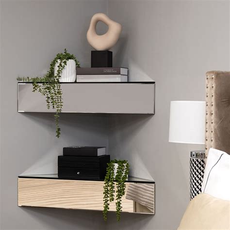 Inga corner bedside mirror floating unit – my furniture