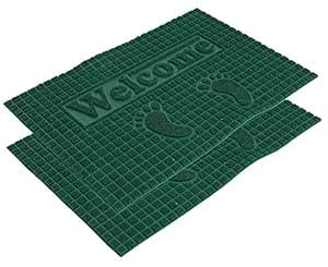 Buy Heart Home PVC Doormat Set of 2 Pcs (Green) CTHH202 Online at Low ...
