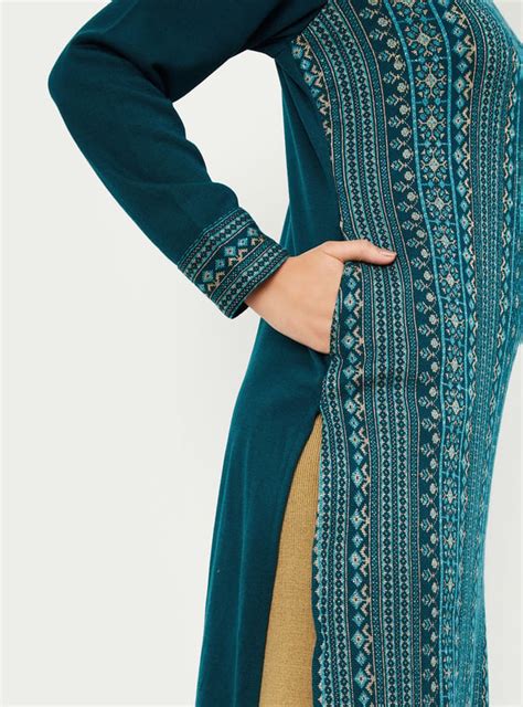 Buy Women Jacquard Winter Kurta Online at just Rs. 999.0 ...