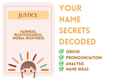 Justice - Girl Name Meaning and Pronunciation