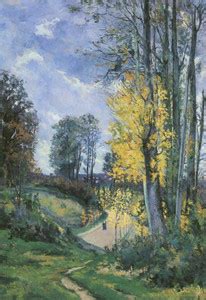 THE MUSEUM OUTLET Landscape with Tall Trees in Autumn, 1876 Canvas 40 ...