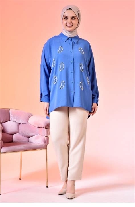 Indigo Tunikas 4985.İndigo | Sefamerve