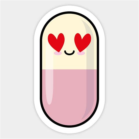 Cute pill in love by eenig | Love stickers, Medical stickers, Science ...