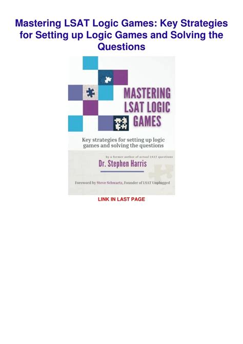 PPT - PDF_ Mastering LSAT Logic Games: Key Strategies for Setting up ...