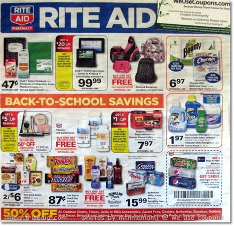 rite aid ad photos for 08/19 - 08/25! | School savings, Rite aid, Charmin