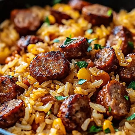 30-Minute Cajun Sausage and Rice Skillet Recipe - Bake it Good