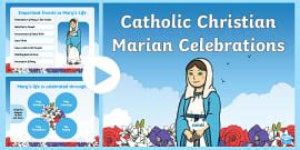 Catholic Christian Marian Month Celebrations PowerPoint