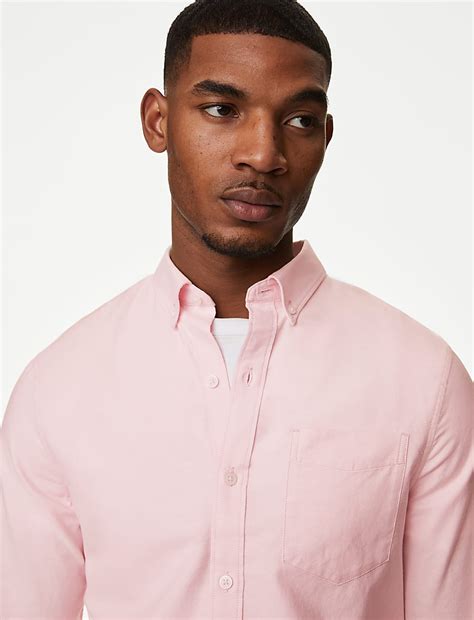 Buy Pure Cotton Oxford Shirt at Marks & Spencer