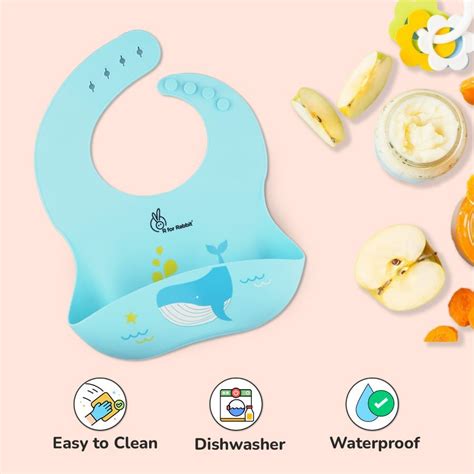 Safari Silicone Bib for Feeding Infants and Toddlers - Bib For Baby