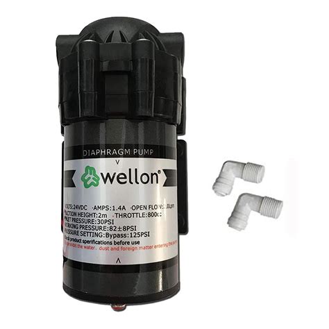 Wellon 100 GPD Old Ro Booster Water Pump 24v DC Diaphragm Water Pump (0 ...