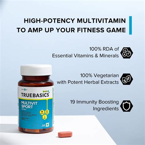 TrueBasics Multivit Sport One Daily, Multivitamin For Sports ...