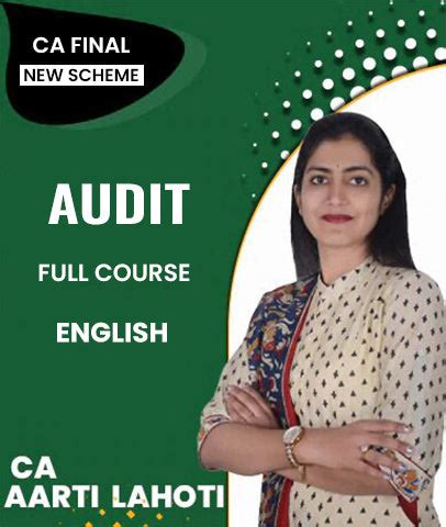 CA Final Audit Full Course in English By Aarti Lahoti