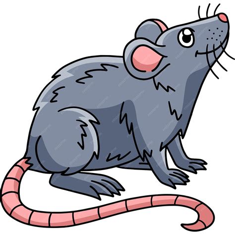 Premium Vector | Mouse animal cartoon colored clipart illustration