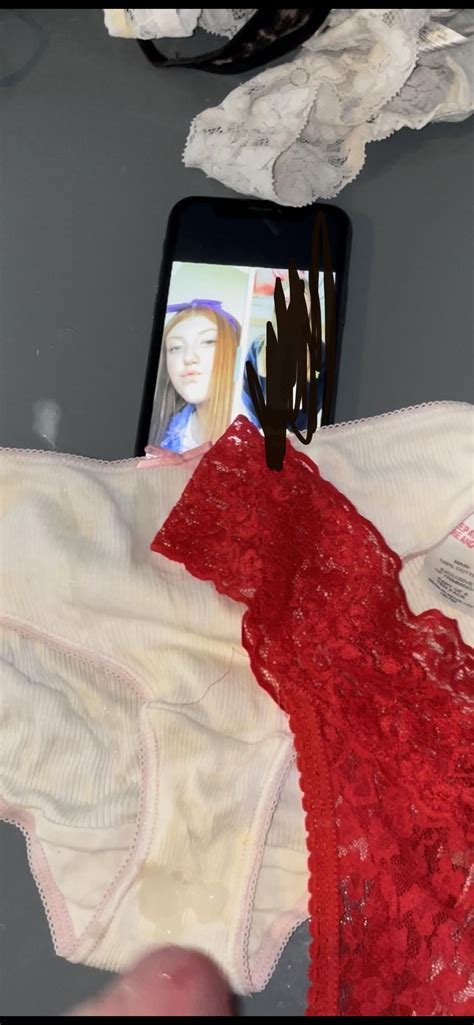 Cumming on my sisters grool filled, dirty, discharged panties. Licked ...