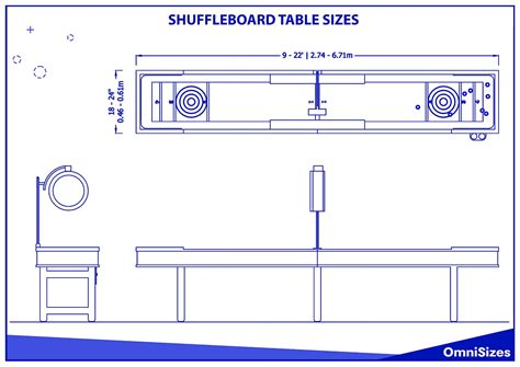 Shuffleboard Table Sizes - Sizes of Objects and Stuff