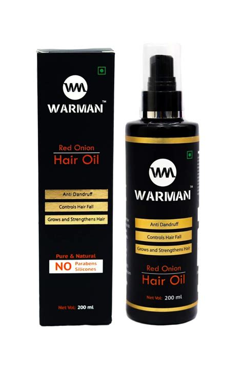 Buy Warman Red Onion Hair Oil 200 ml for Growth| Control Hair Fall with ...