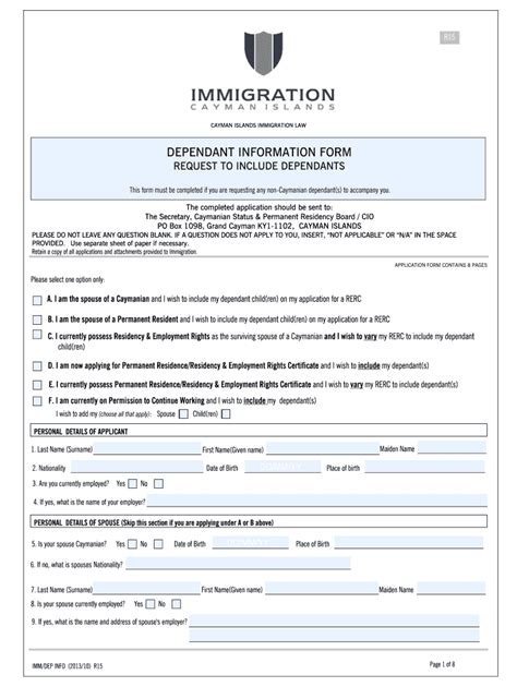 UK IMMDEP INFO - Cayman Islands Form - Fill Online, Printable, Fillable ...