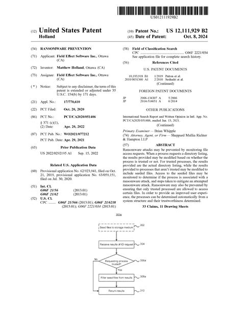I'm very excited to share that Field Effect just got its first patent issued by the US Patent ...