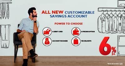 Open YES BANK Customizable Savings Account