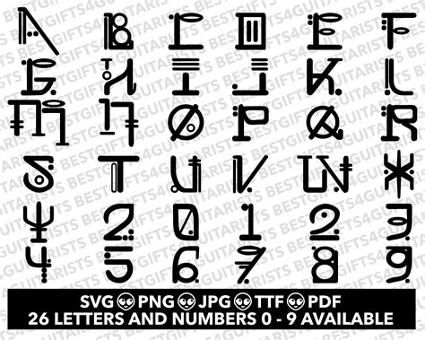 Alien Language Font 的图像结果