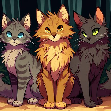 Jayfeather, Lionblaze and Hollyleaf in 2024 | Warrior cats art, Warrior ...