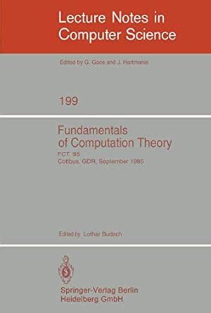 Buy Fundamentals of Computation Theory: Proceedings of the ...