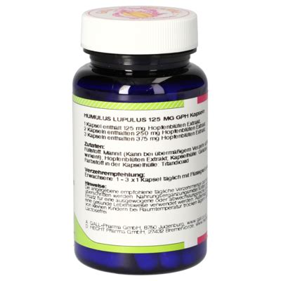 Humulus Lupulus 125 mg GPH Capsules [3970348]-Gall-Pharma GmbH-Online-Shop