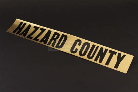 The Prop Gallery | Hazzard County police car decal