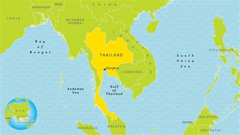 Map Of Asia Thailand Indien India Sri Lanka Asien Asia Thailand Karte
