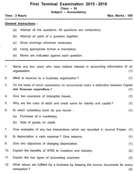 Image result for Question Paper Format