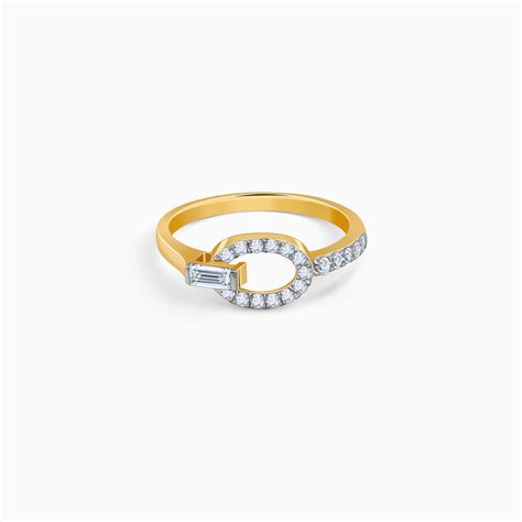 Buy Gold Glamourous Cirque Diamond Ring | GIVA Jewellery – Heer by GIVA