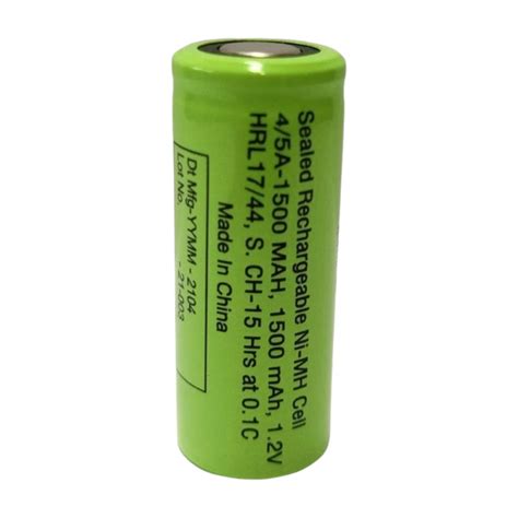 Surepower brand NIMH Flat top 4/5A size 1.2v 1500mah cell (2 pc) - Battery Source