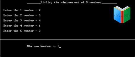 Find Min and Max Number in Array Using Friend Function in C 的图像结果